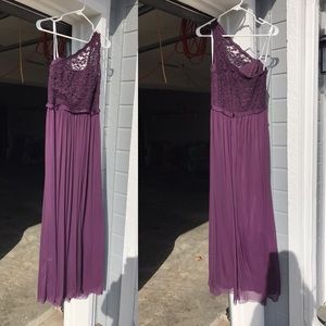 One Shoulder Lace Bridesmaid